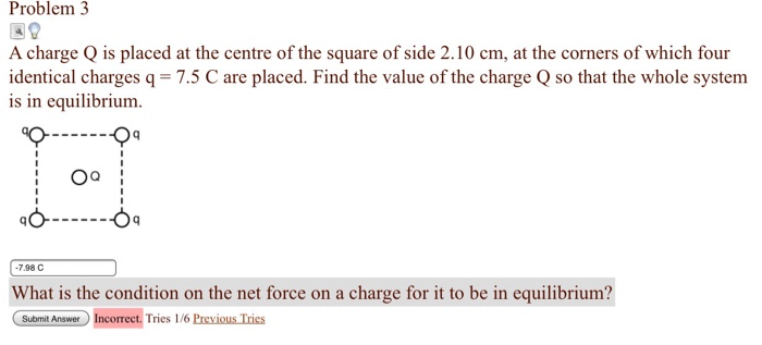 Solved Problem 3 A charge Q is placed at the centre of the | Chegg.com
