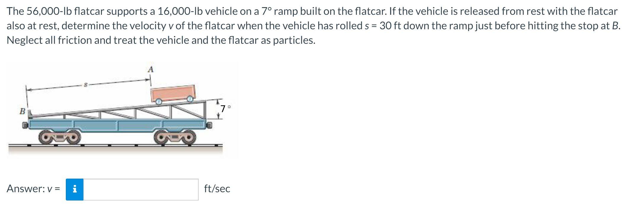 solved-the-56-000-lb-flatcar-supports-a-16-000-lb-vehicle-on-chegg