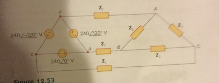 Solved Find the line currents las IB, and Iec in the | Chegg.com