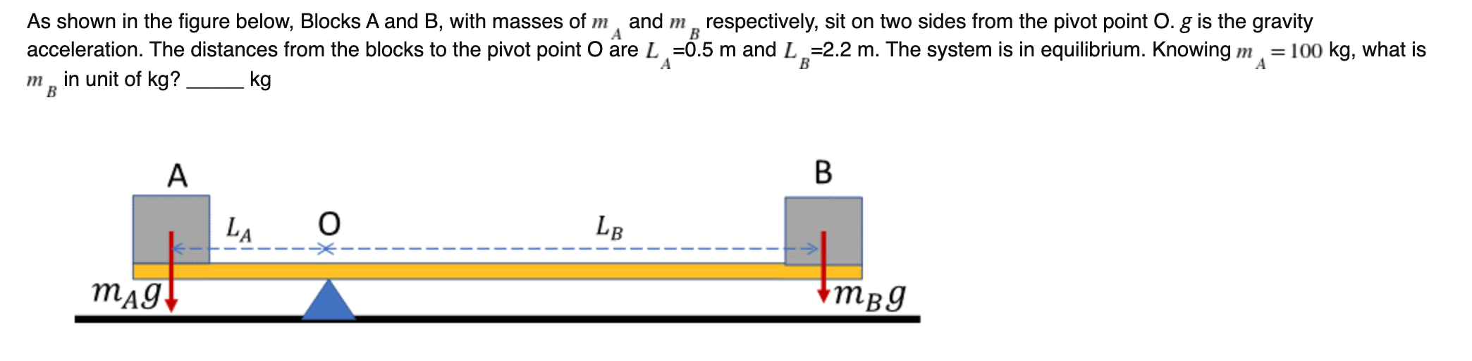 Solved A B As shown in the figure below, Blocks A and B, | Chegg.com