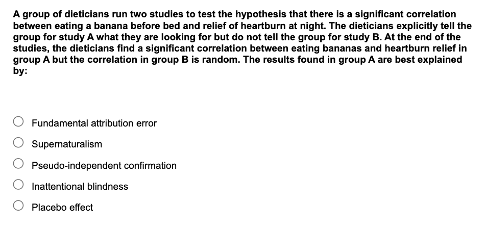 Solved A Group Of Dieticians Run Two Studies To Test The | Chegg.com