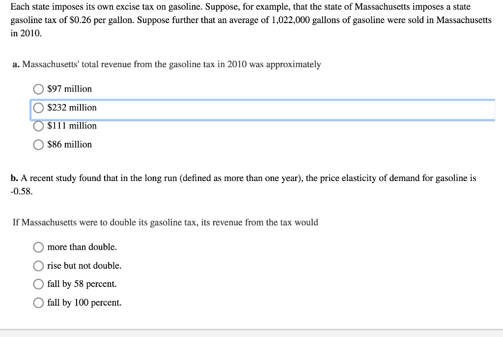 solved-each-state-imposes-its-own-excise-tax-on-gasoline-chegg