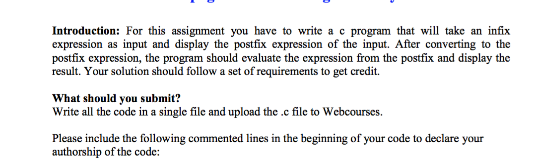 Introduction: For this assignment you have to write a | Chegg.com