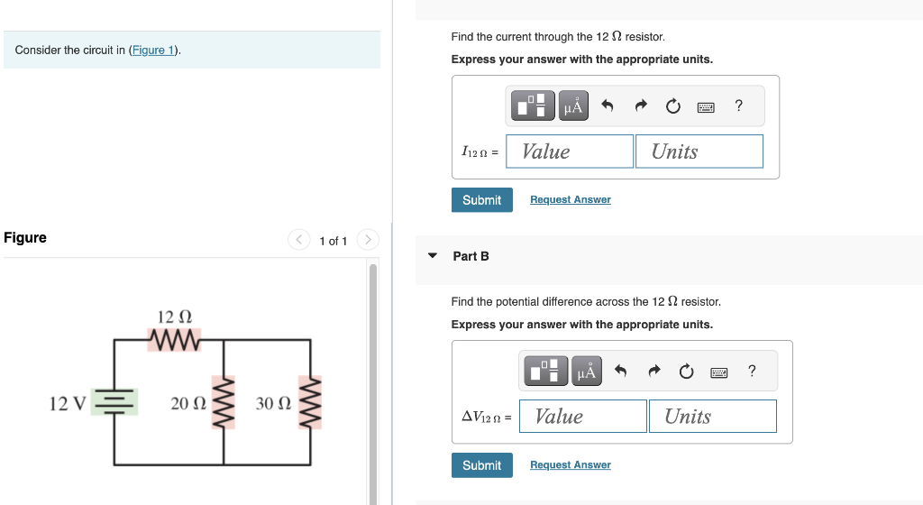 Solved Consider the circuit in (Figure 1). Find the current | Chegg.com
