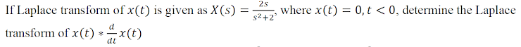 laplace transform of x t 2