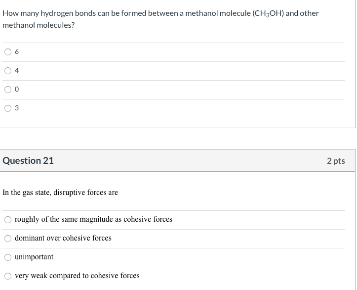 Solved How many hydrogen bonds can be formed between a | Chegg.com