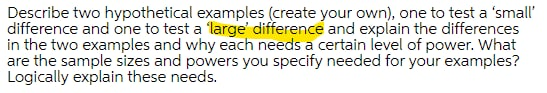 Solved Describe two hypothetical examples (create your own), | Chegg.com