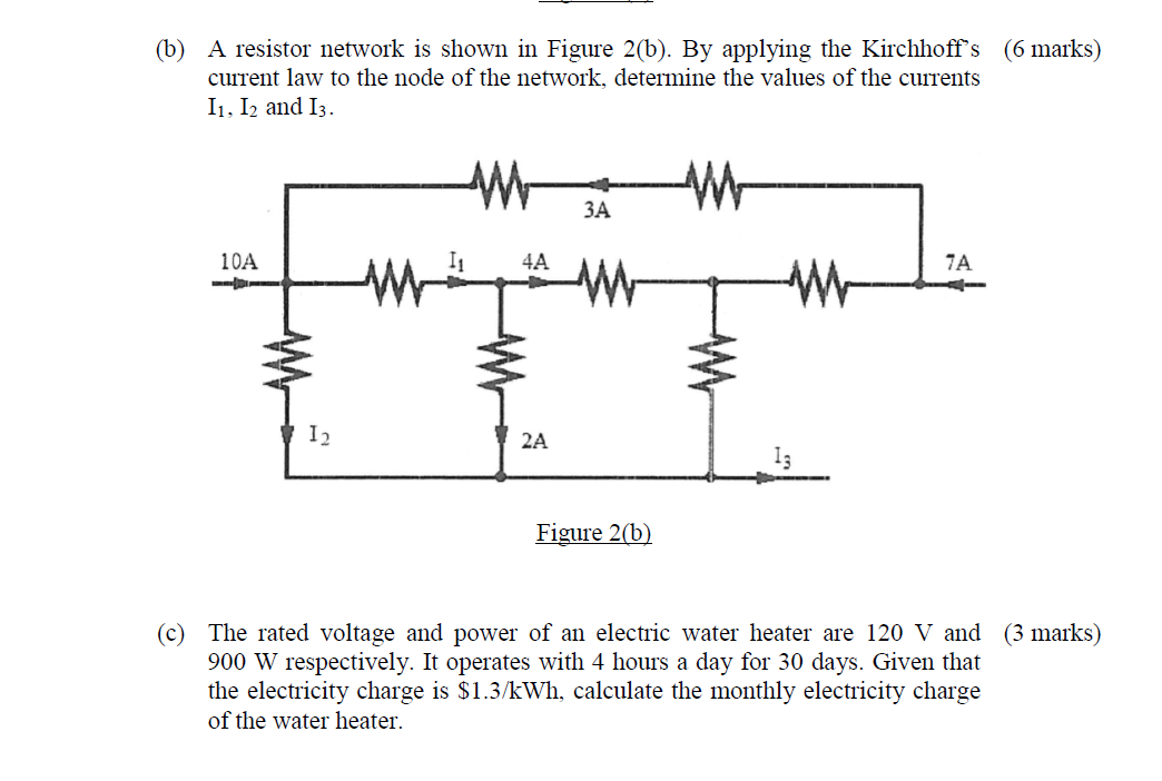 Solved B A Resistor Network Is Shown In Figure 2 B By Chegg Com