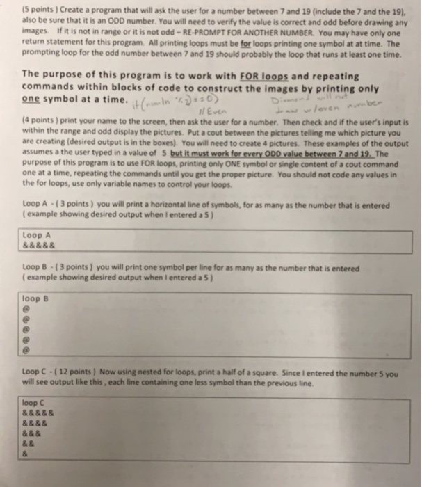 Solved (5 points ) Create a program that will ask the user | Chegg.com