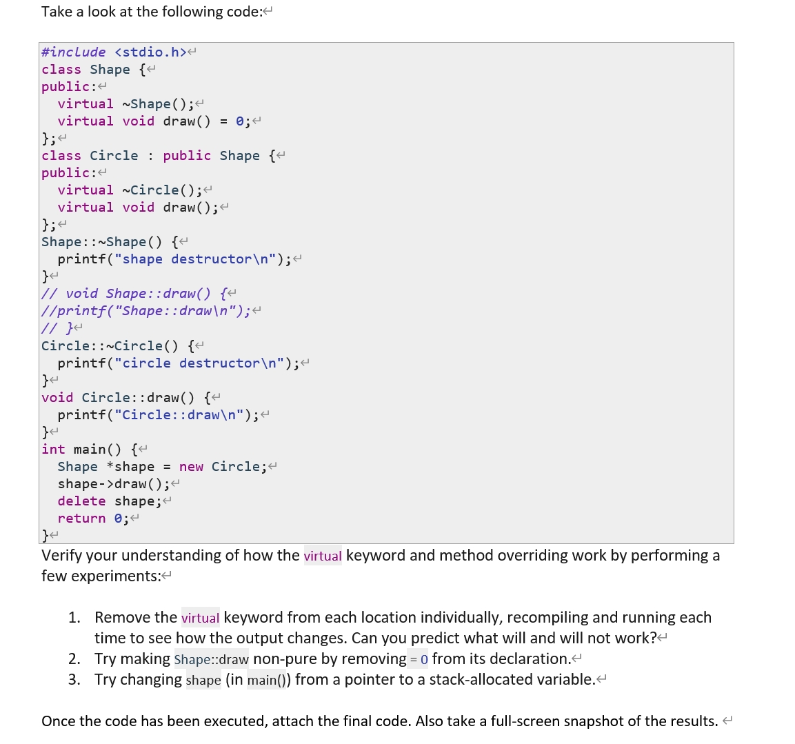 Solved Take a look at the following code:#include | Chegg.com