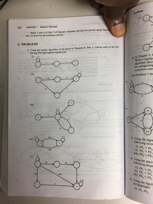 Solved 88 CHAPTER Transition Graphs abb Even if we restrict | Chegg.com