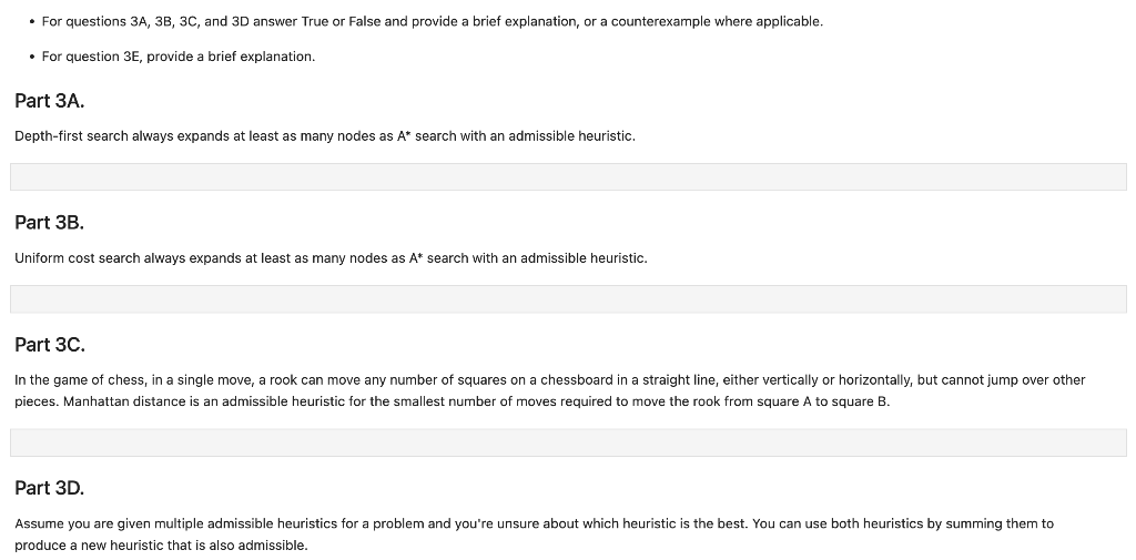 Solved • For questions 3A, 3B, 3C, and 3D answer True or | Chegg.com