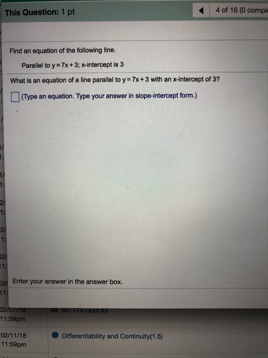 Solved This Question: 1 Pt 4 Of 16 (0 Comple Find An | Chegg.com