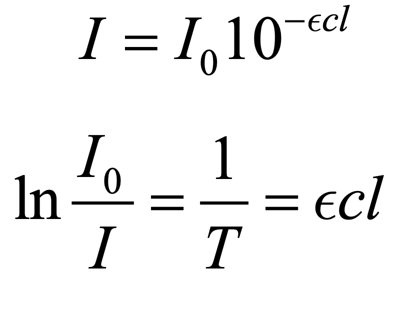 Solved explain relation of BeerLambert Law with absorption