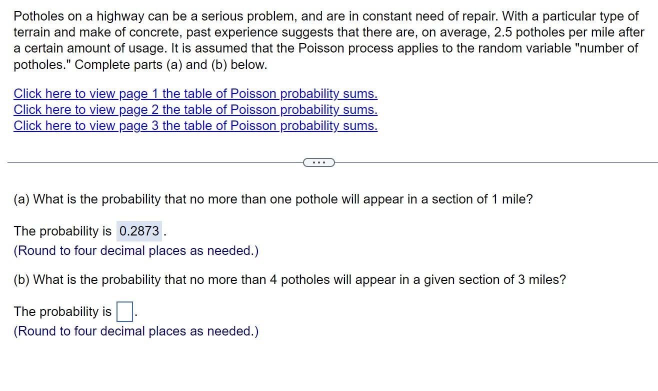 Potholes on a highway can be a serious problem, and are in constant need of repair. With a particular type of terrain and mak