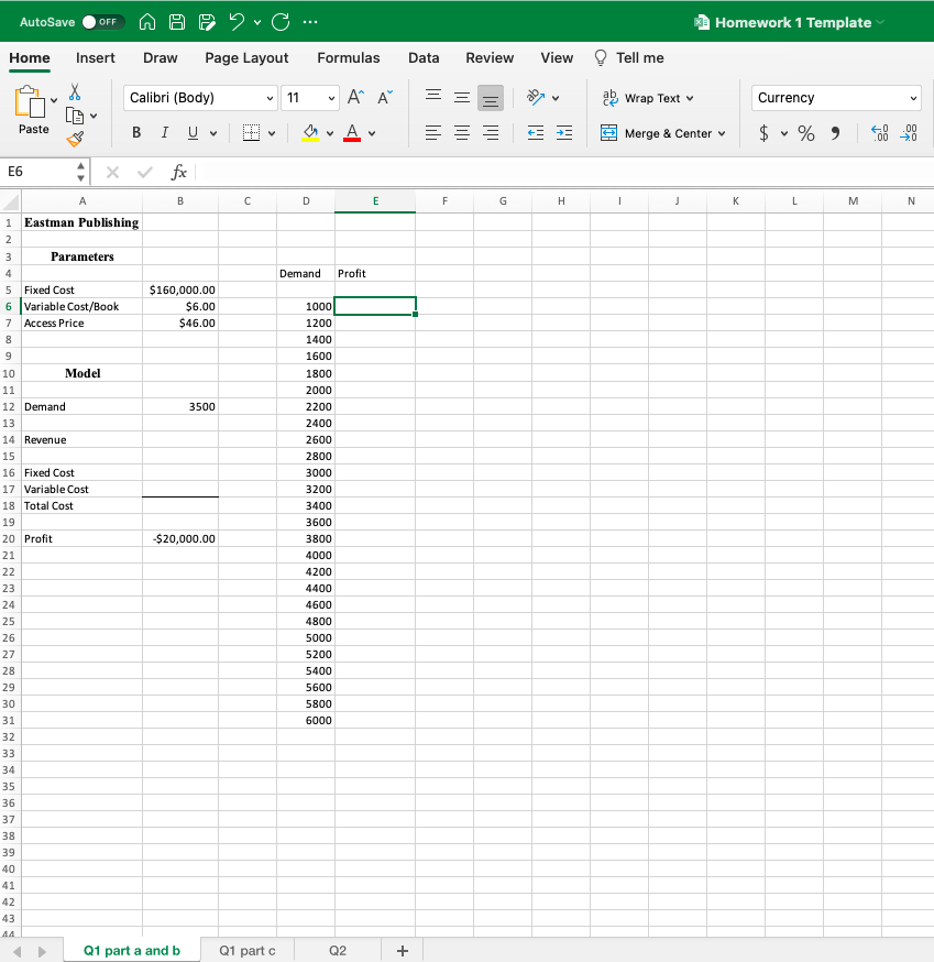 Solved I need to put this information on EXCEL | Chegg.com