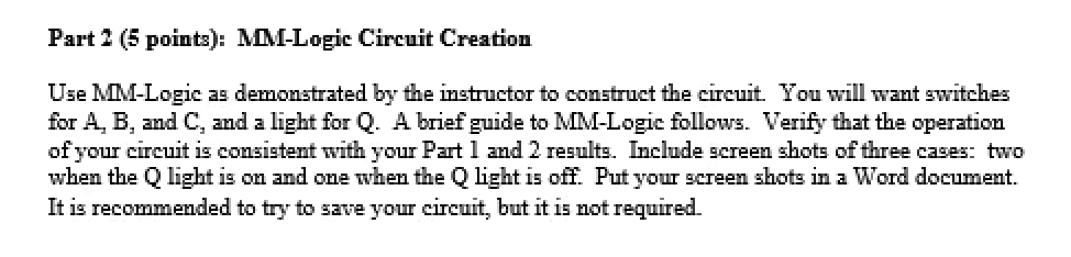 Solved Part 1 (6 points): Python Code for Truth Table of | Chegg.com
