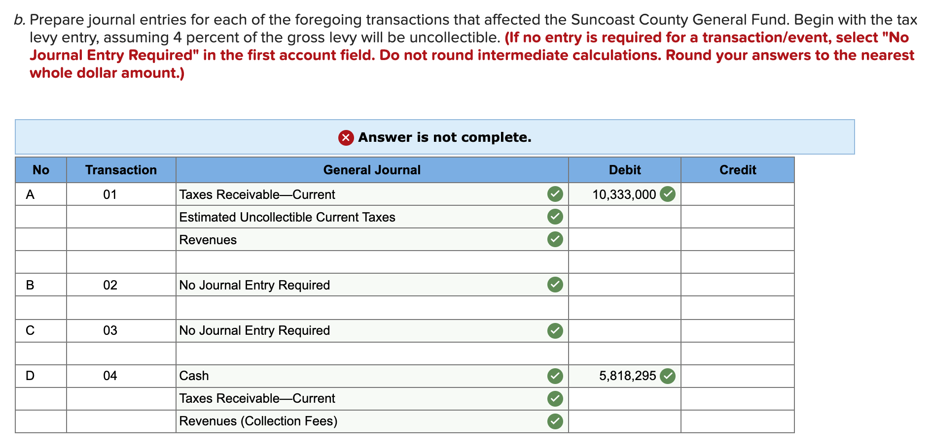 Solved A. (DONE) Prepare journal entries for each of the