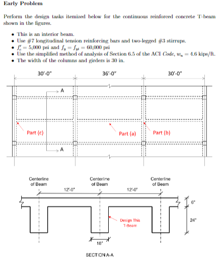 Early Problem Perform the design tasks itemized below | Chegg.com