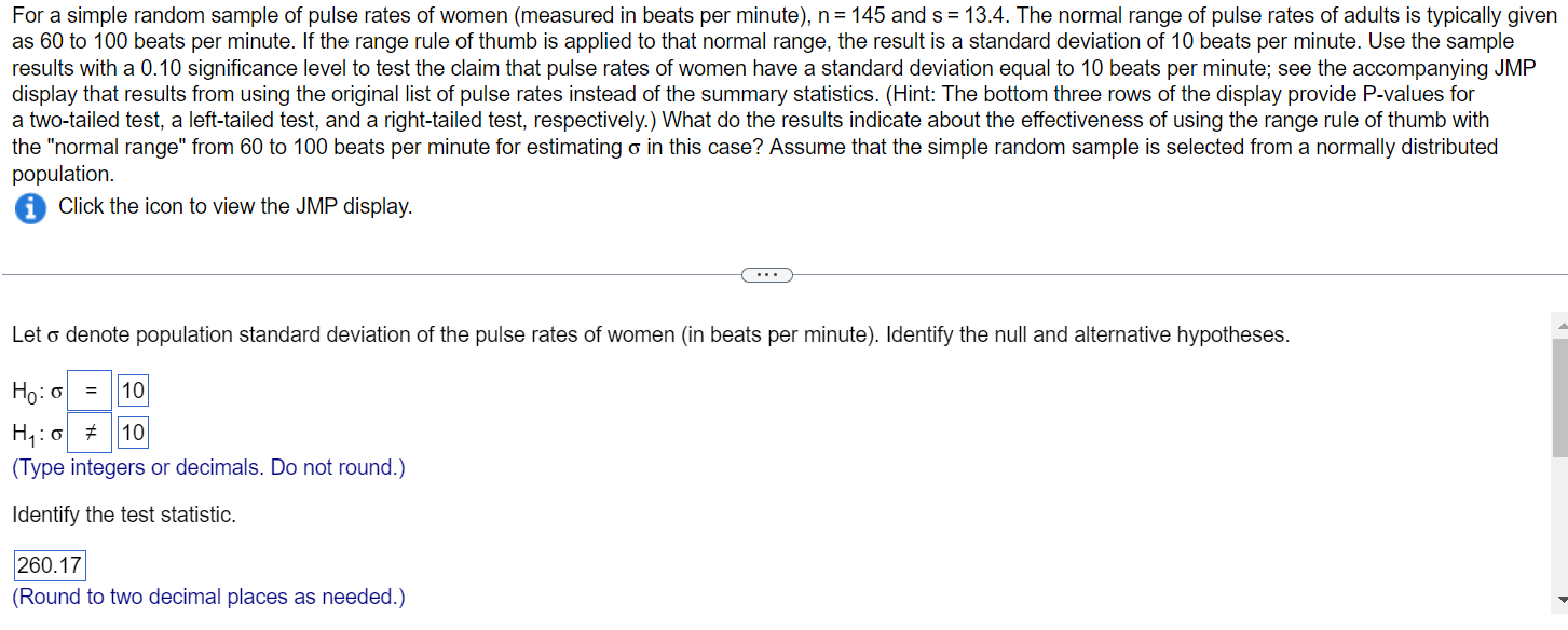 solved-for-a-simple-random-sample-of-pulse-rates-of-women-chegg