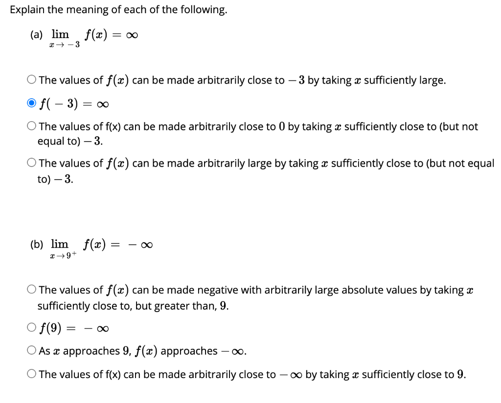 Solved Explain The Meaning Of Each Of The Following A Chegg Com