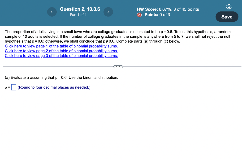 Solved Question Content Area Top Part 1 The Proportion Of | Chegg.com