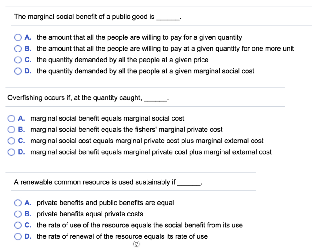 Solved The Marginal Social Benefit Of A Public Good Is O Chegg