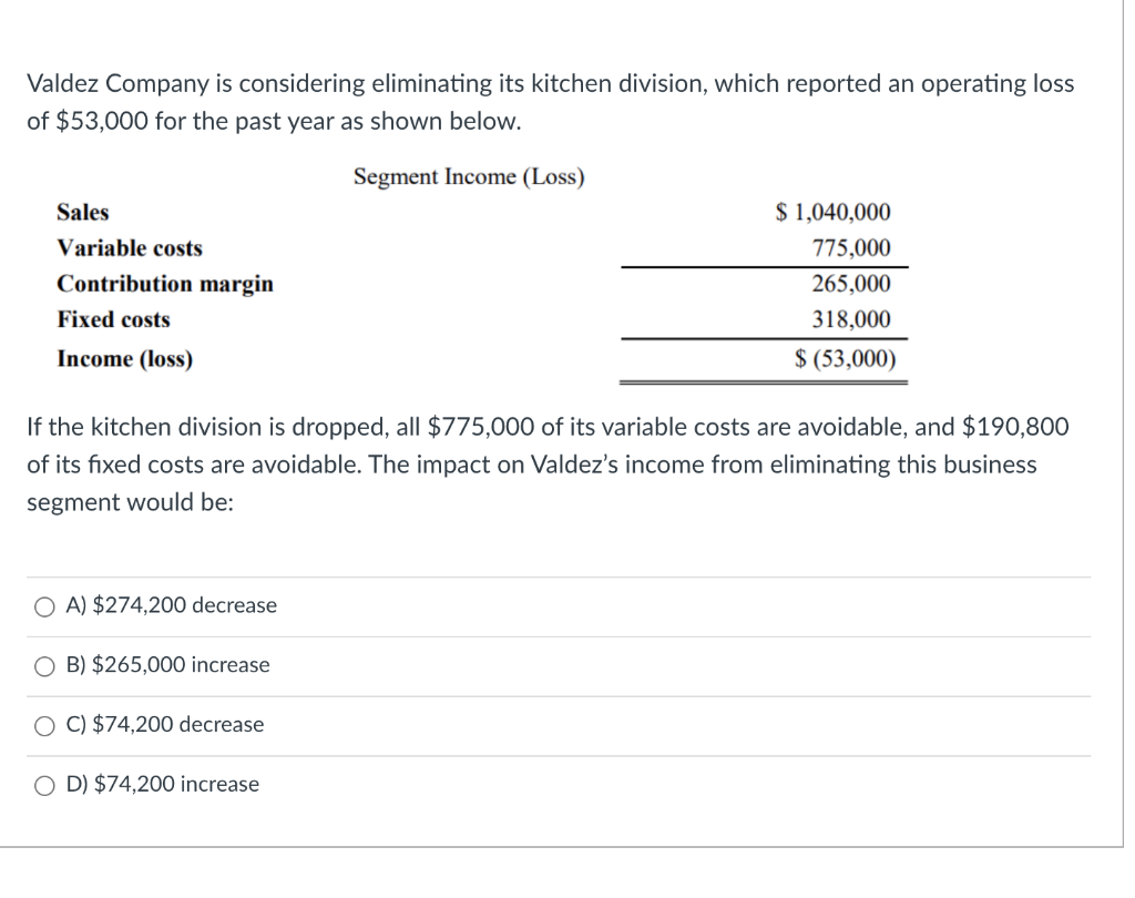 solved-31-valdez-company-is-considering-eliminating-its-chegg