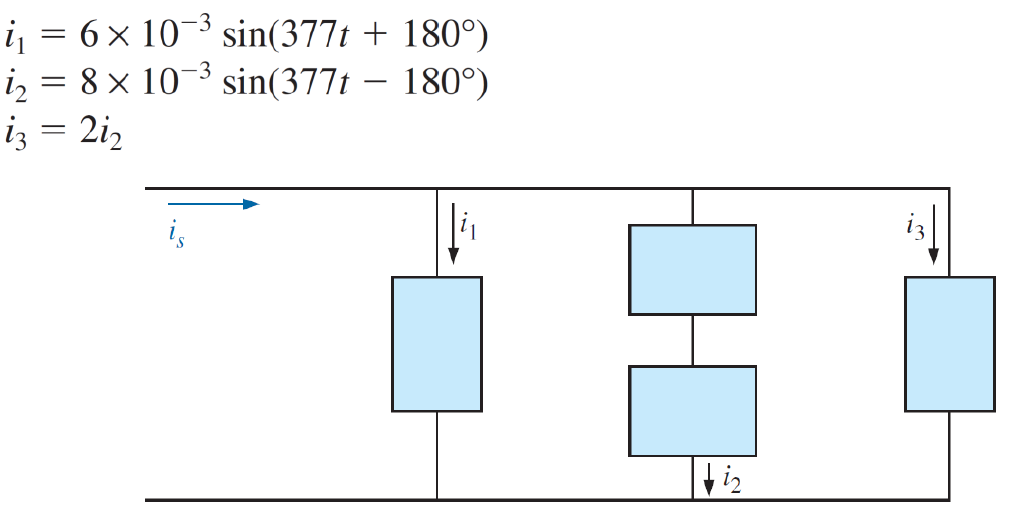 Solved Find the sinusoidal expression for the current is for | Chegg.com