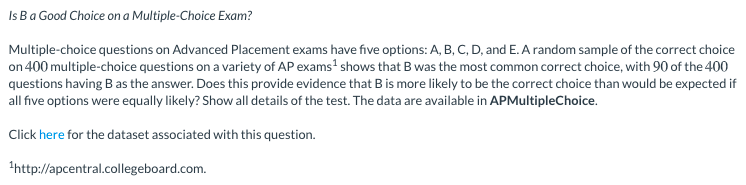 Solved Is B A Good Choice On A Multiple-Choice Exam? | Chegg.com