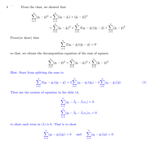 Solved From the class, we showed that | Chegg.com