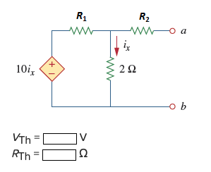 Solved Obtain the Thevenin equivalent seen at terminals of | Chegg.com