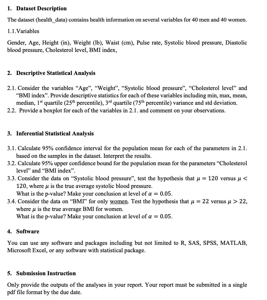 Solved 2 Gender Age Years Height In Weight Chegg Com