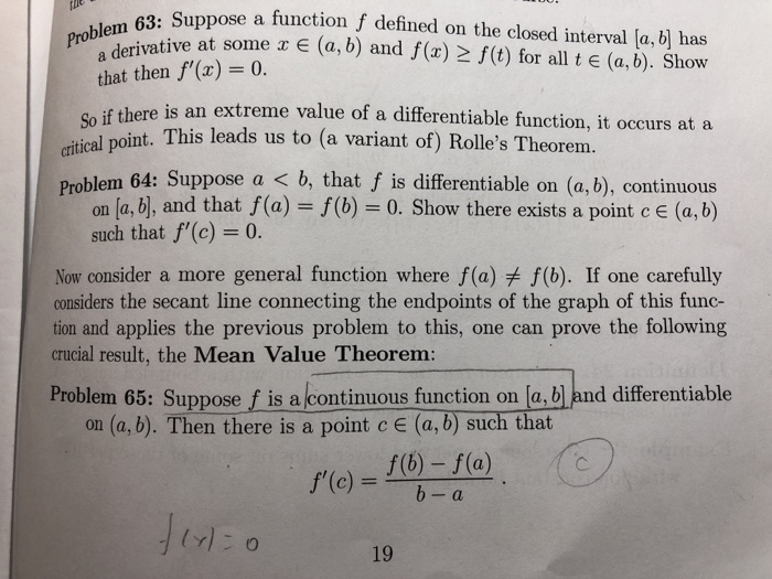 Solved m 63: Suppose a function f defined on the closed | Chegg.com