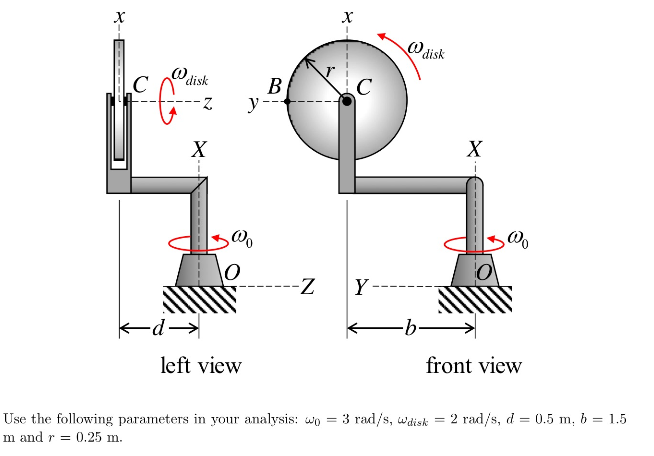 Homework H.3.H Given: The yoke shown below rotates | Chegg.com