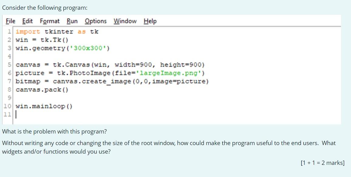 Solved File Edit Format Run Options Window Help | Chegg.com