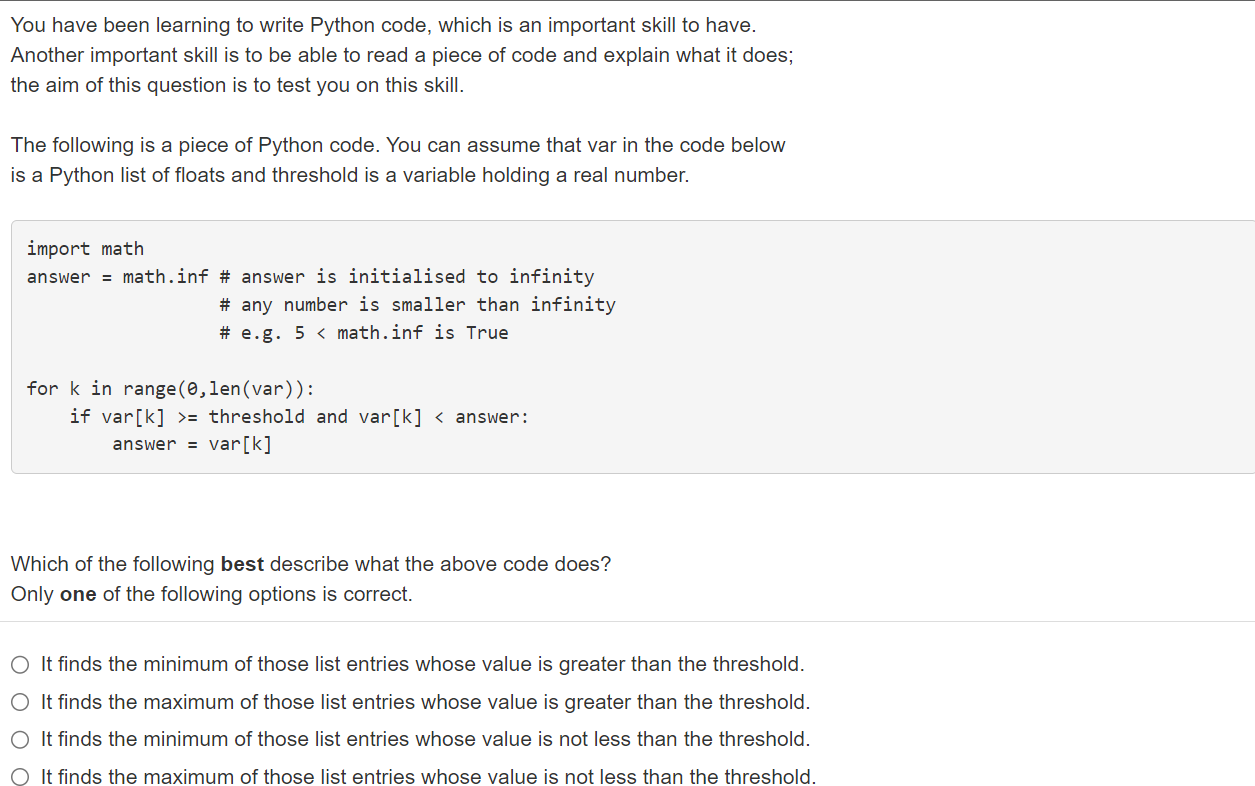 Solved You have been learning to write Python code, which is | Chegg.com