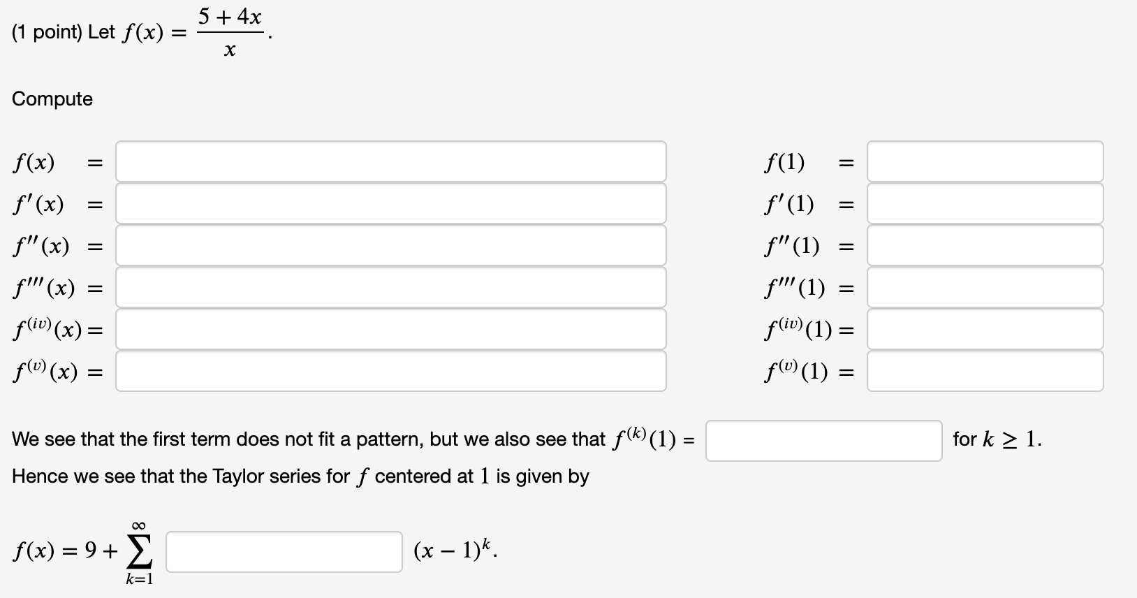 solved-1-point-let-f-x-x5-4x-compute-chegg