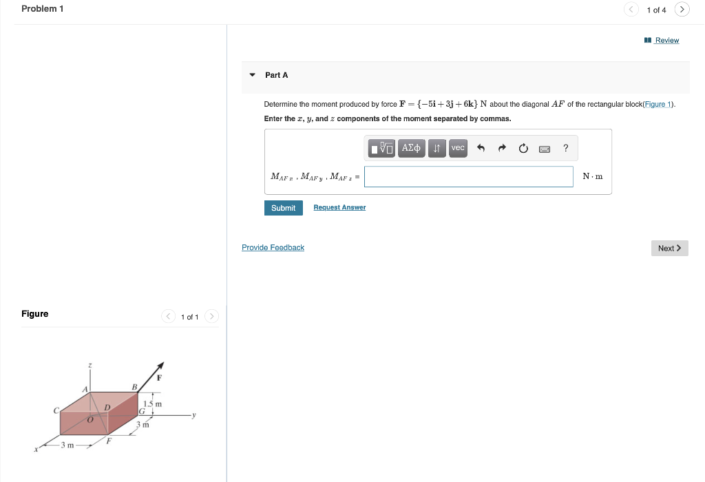 Solved Problemi Problem 1 1 Of 4 > U Review Part A Determine | Chegg.com