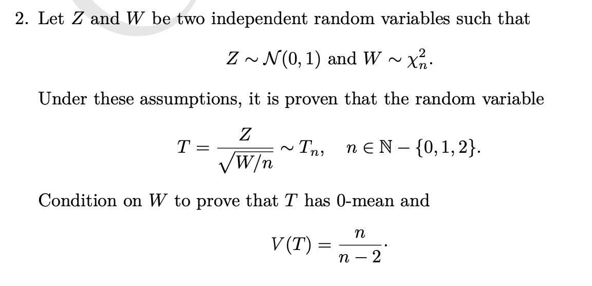 solved-2-let-z-and-w-be-two-independent-random-variables-chegg