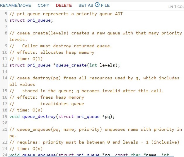 The "standard" queue implements simple FIFO | Chegg.com