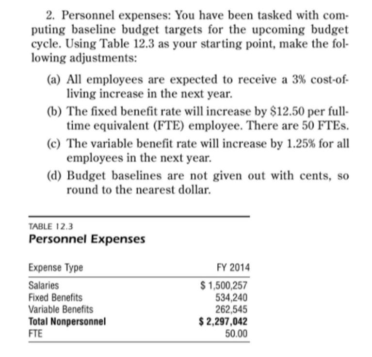solved-2-personnel-expenses-you-have-been-tasked-with-com-chegg