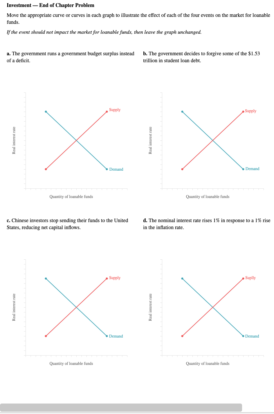 Solved Investment - End of Chapter Problem Move the | Chegg.com