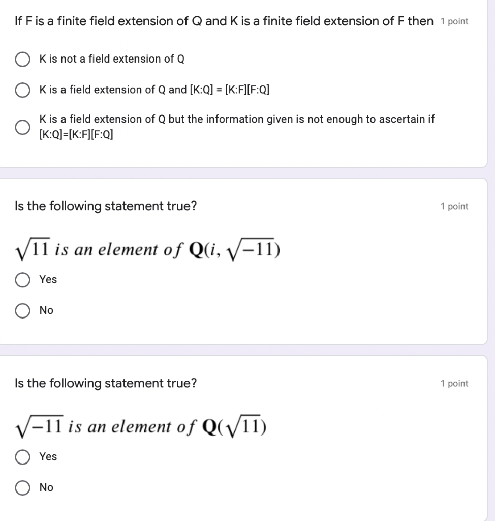 Solved If F is a finite field extension of Q and K is a