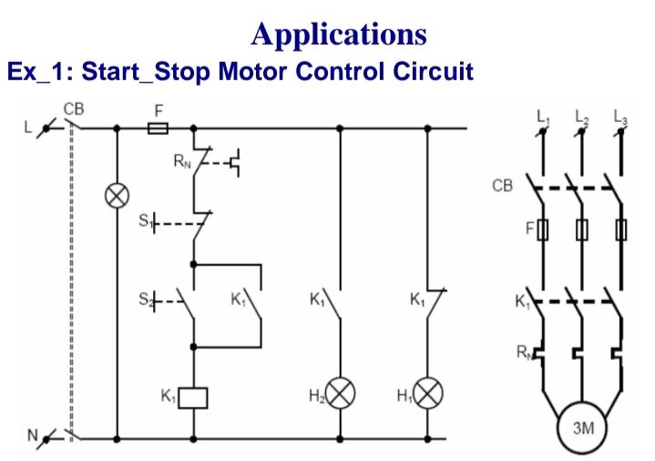 Solved Applications Ex_1: Start_Stop Motor Control Circuit | Chegg.com