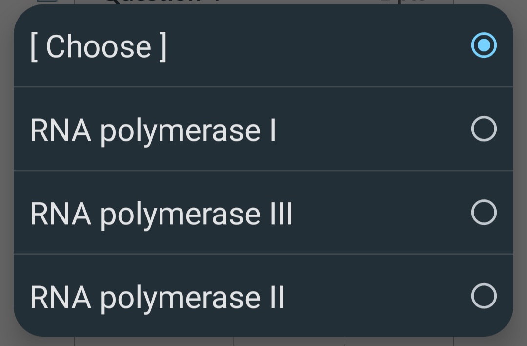 Solved Match The Transcript With Its Polymerase. [ Choose ] | Chegg.com