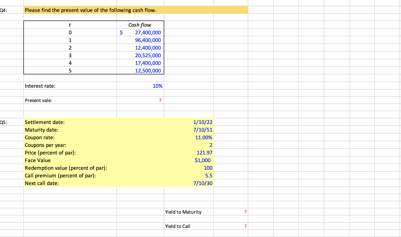 Solved 04: Please Find The Present Value Of The Following | Chegg.com