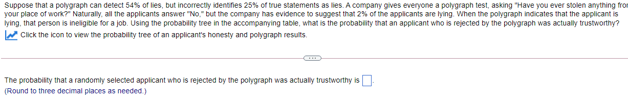 Solved Suppose That A Polygraph Can Detect 54% Of Lies, But 