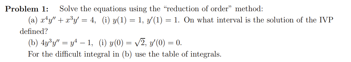 Solved Problem 1: Solve the equations using the 