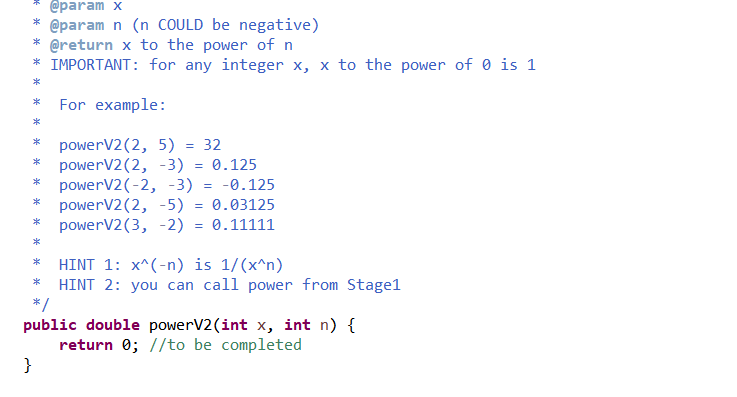 Solved Param X Param N N Could Be Negative Return Chegg Com